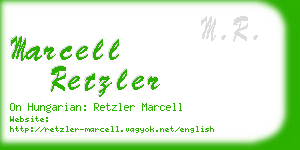 marcell retzler business card